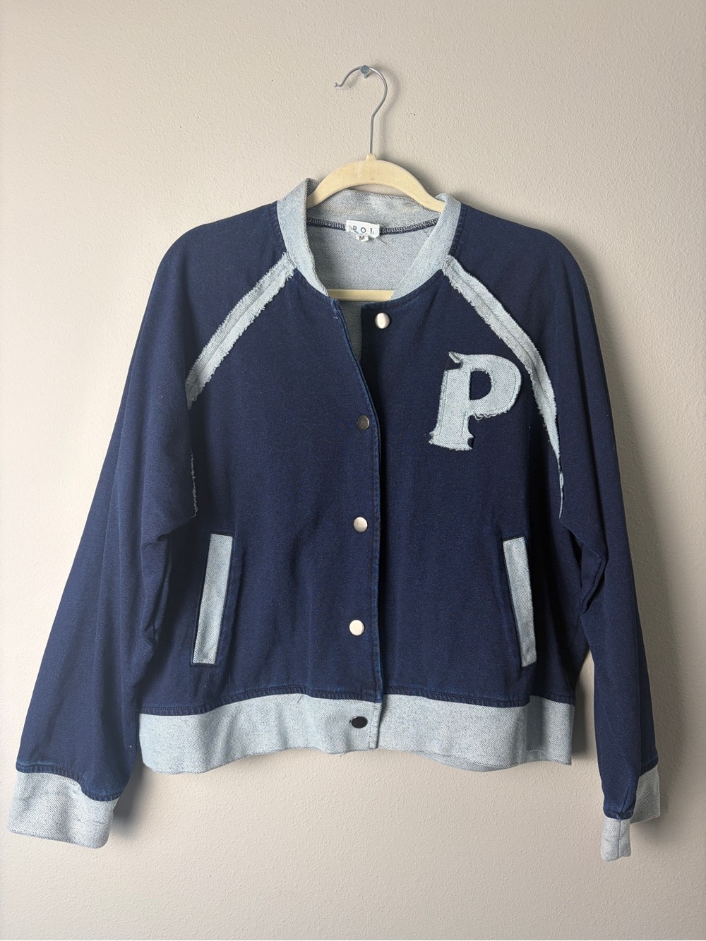 POL Navy Blue Varsity Jacket Size M